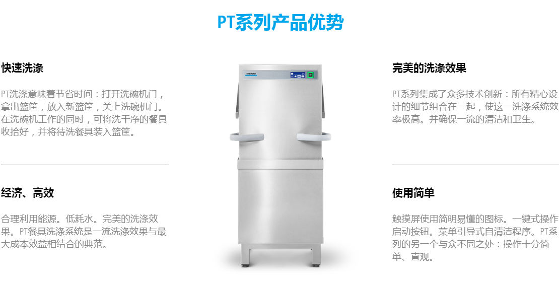 溫特豪德 PT系列揭蓋式洗碗機